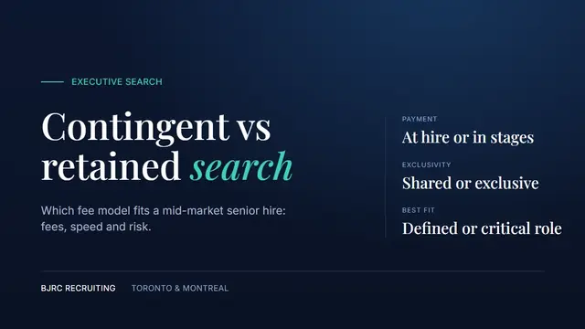 Contingent vs retained search: pay for the work or pay for the result