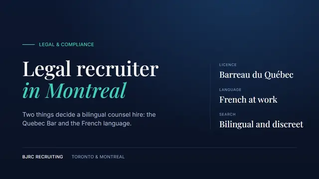 Legal recruiter in Montreal: the Quebec Bar and the French language decide who can take the seat